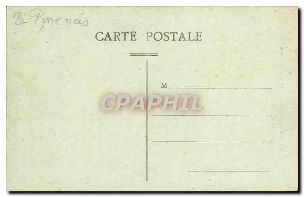 Castelo de Pau — A Antiga Entrada — Castelo de Pau, série 252 - Verso