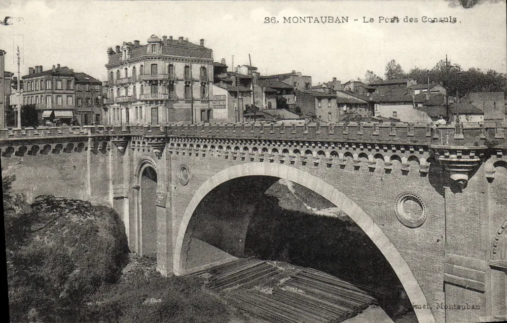 Montauban - O Porto dos Consules — editor Tarn et Cigaronne, n°36 - Frente