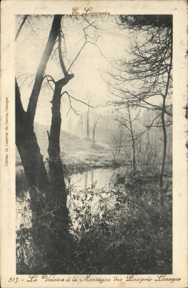 La Valoine am Montagne des Pins nahe Limoges — In Limousin — Ausgabe von Courrier du Cantre, Limoges, Nr. 317 - Vorderseite