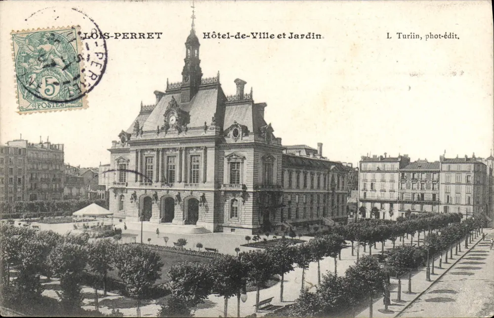 Loos-Perret — Rathaus und Garten — L. Turiin, phot-Verlag - Vorderseite