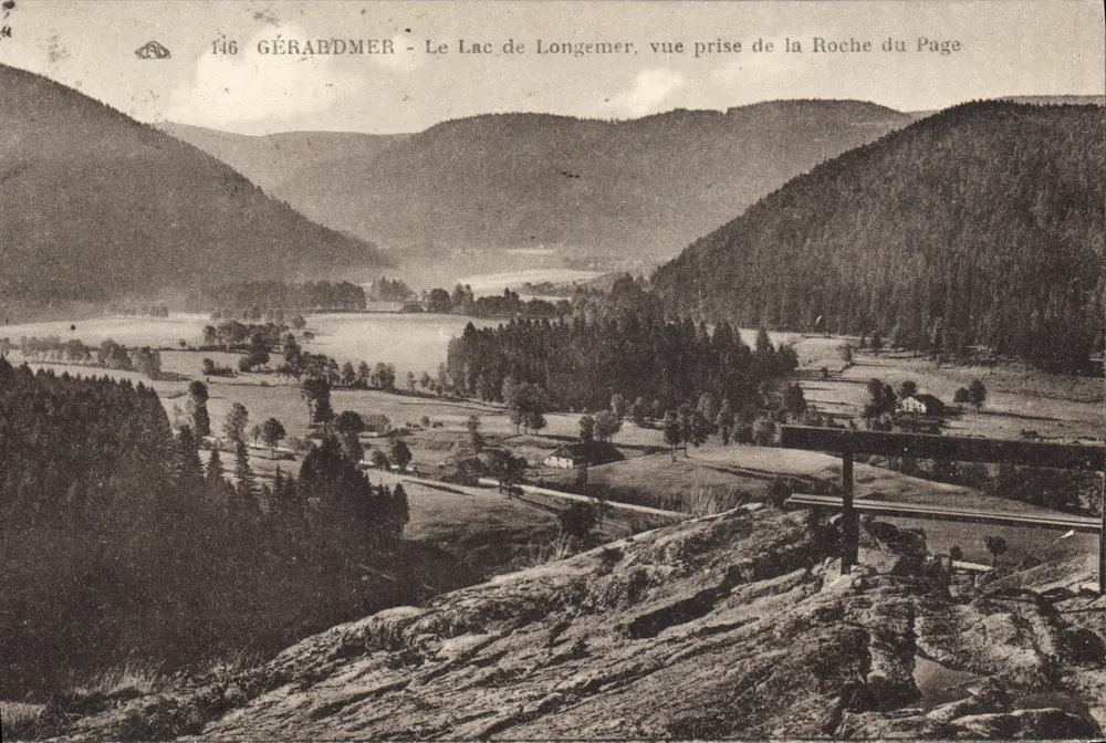 GÉRARDMER - Der See Longemer, Aufnahme von der Roche du Page — Antike Ansichtskarte Nr. 146, veröffentlicht von L'Alliance des Arts Photomécaniques - Vorderseite