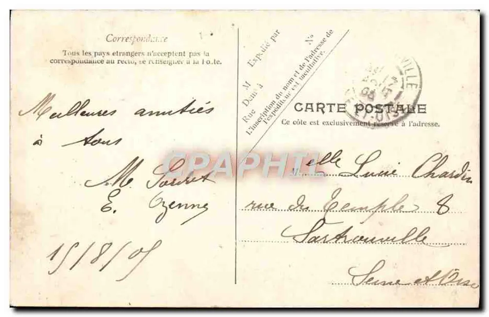 Trouville — A Ponta dos Ingleses — V.P. Paris No. 34 - Verso