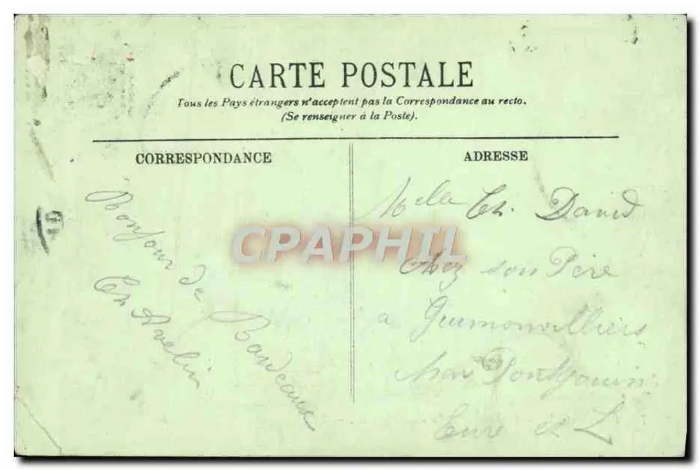 Bordeaux — Fontäne und Place de la Comédie — LL. - Rückseite