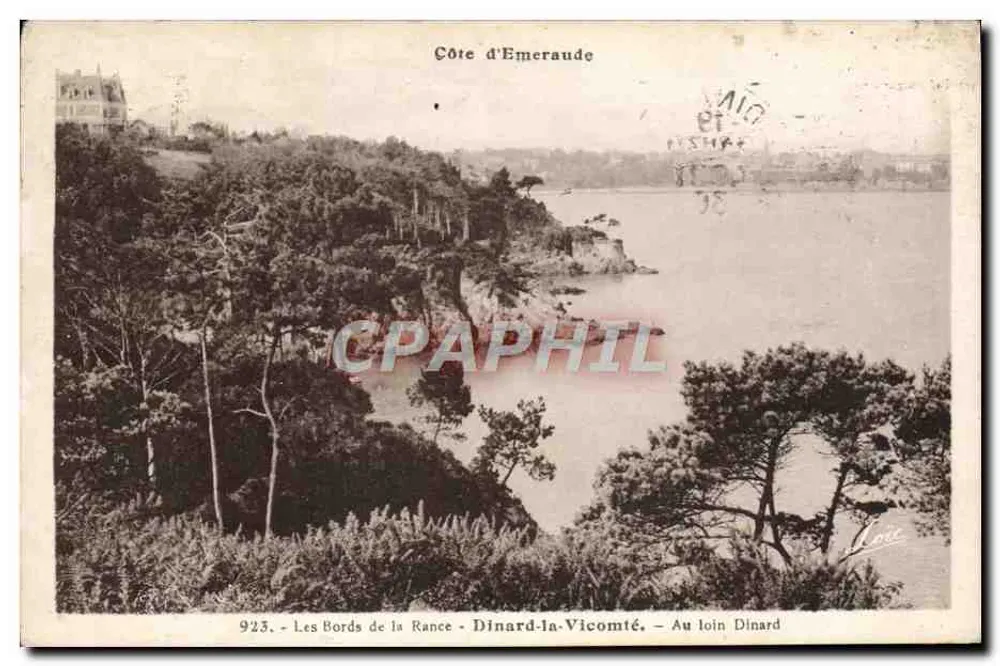 As margens da Rance - Dinard-la-Vicomté — À distância Dinard — Costa de Esmeralda — n°923 - Frente