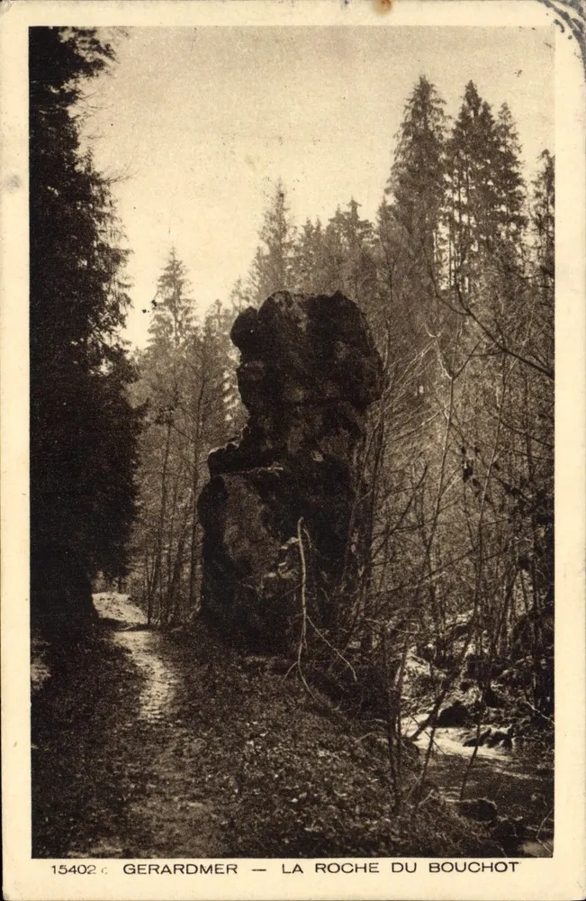 Gerardmer — La Roche du Bouchot — Imp. Edit. BRAUN & Cie Dernach - Frente