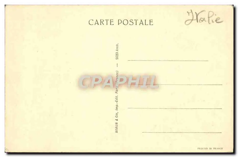 Pompéia — A Casa do Fauno — Braun & Cie, Paris - Verso