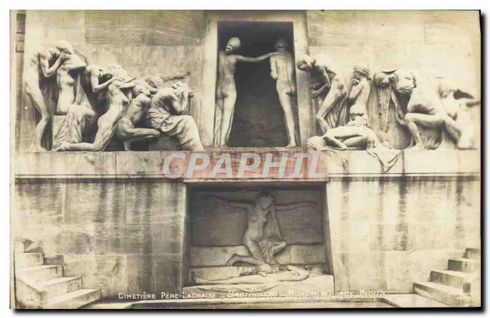 कब्रिस्तान पेर-लाचाइस - बार्थोल्डी - मृतकों की छाया - आगे