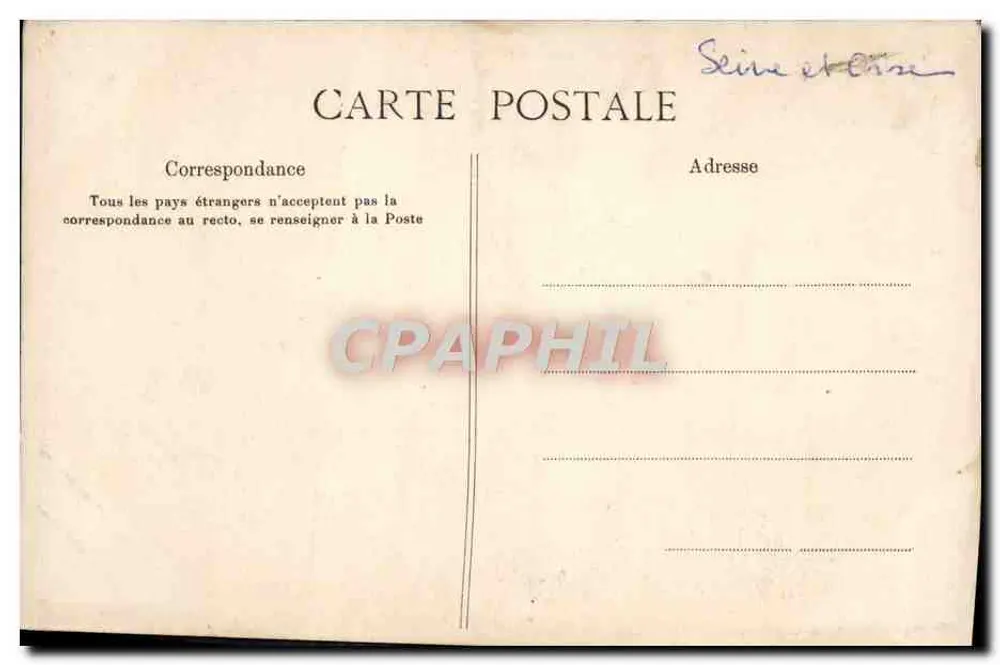 Poissy — Kirche Notre-Dame — Ausgabe H. R. - Rückseite