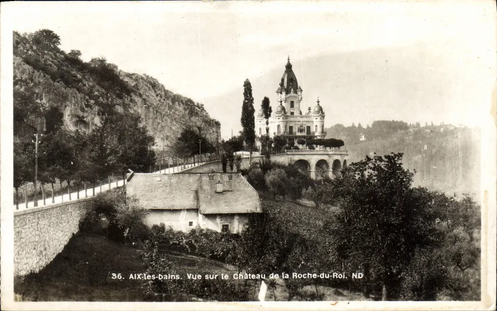 Aix-les-Bains — Blick auf das Schloss La Roche-du-Roi — ND - Vorderseite