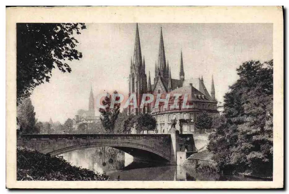 Strasbourg — Kirche Saint-Paul und Kathedrale — Félix Labb, Verlag - Vorderseite
