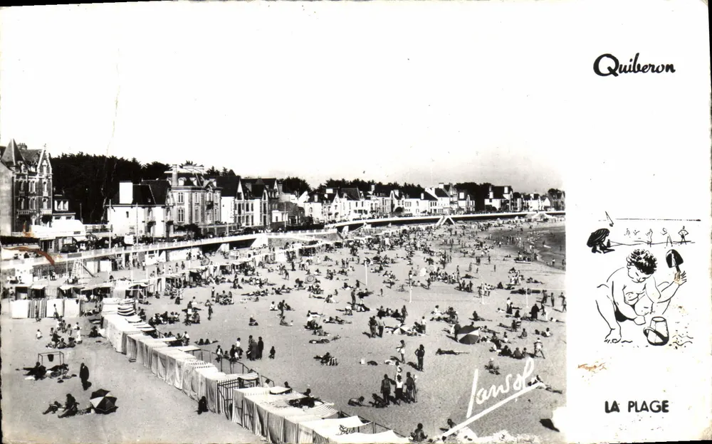 Quiberon — A Praia — Éditions Photographiques Jansol - Frente