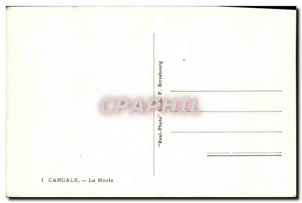 Cancale — La Houle — C.A.P. Stranbour - Verso
