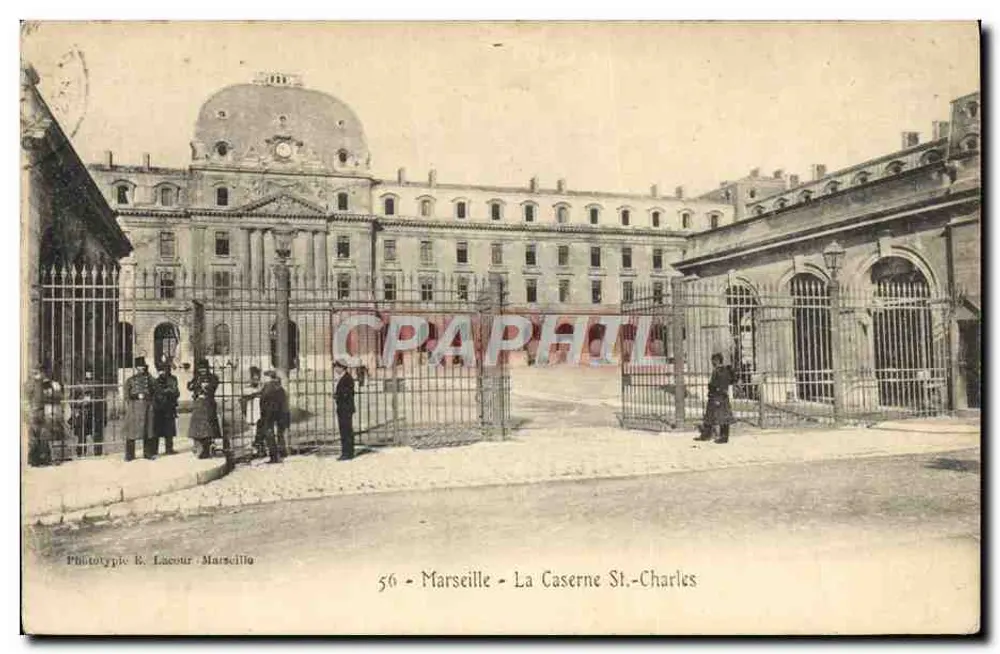 Marseille - Die Kasernen St-Charles — Phototype R. Lacour - Marseille, n°56 - Vorderseite