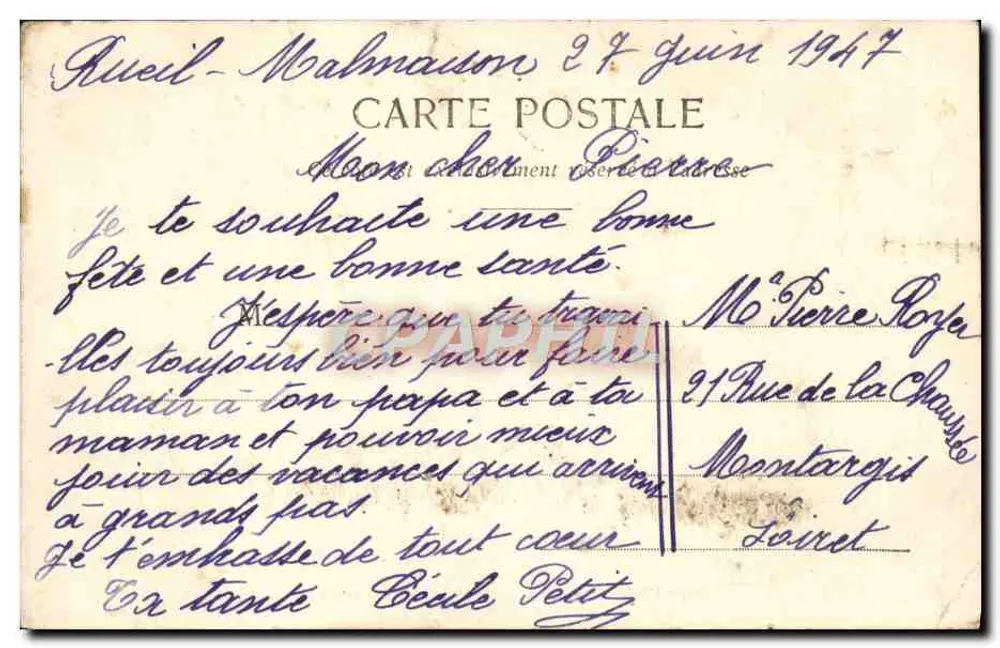 Paris - A Colunata do Louvre — n°14 — editor não identificado - Verso