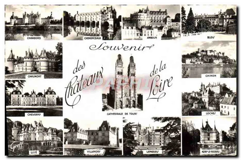 Châteaux de la Loire — Erinnerung — Greff, n° 148 - Vorderseite