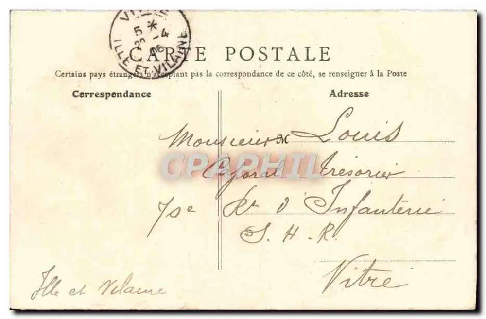 Paris — Avenida de l'Observatório — B. F., Paris, n°63 - Verso