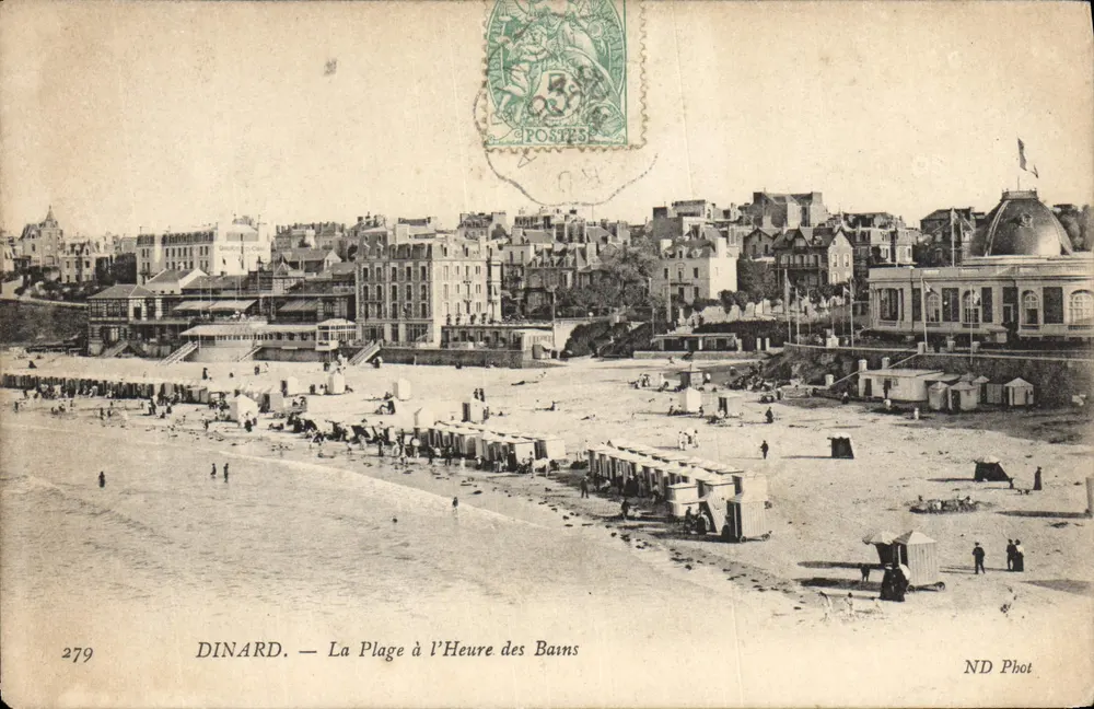 Dinard — A Praia na Hora dos Banhos — ND Phot, n° 279 - Frente