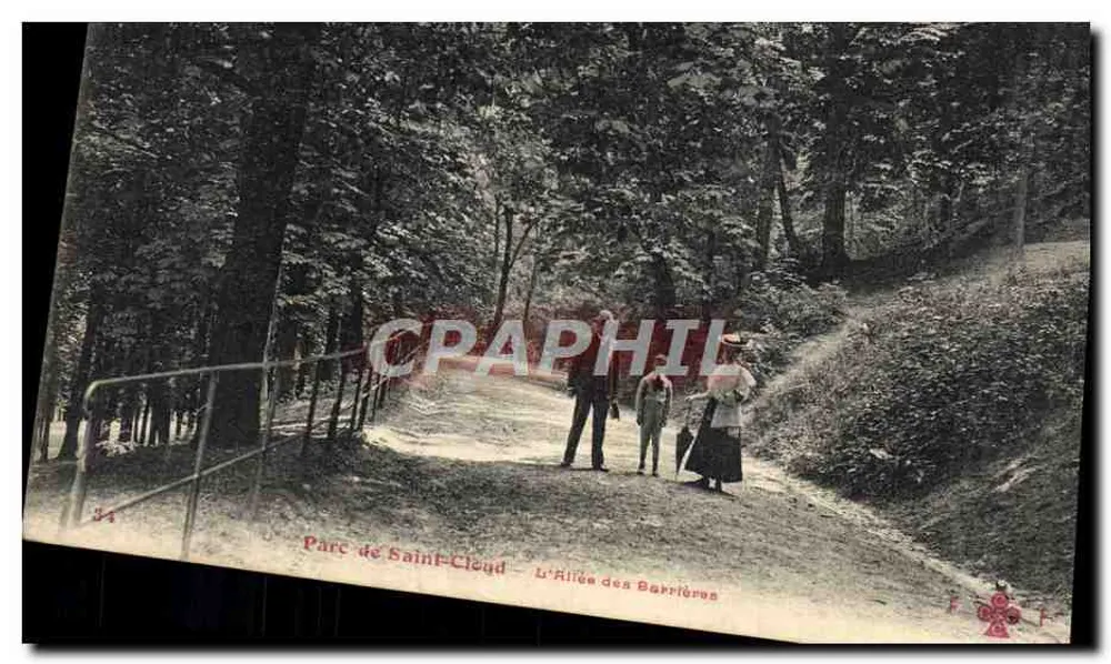Parque de Saint-Cloud — A Avenida das Barreiras — editor não identificado, n° 34 - Frente