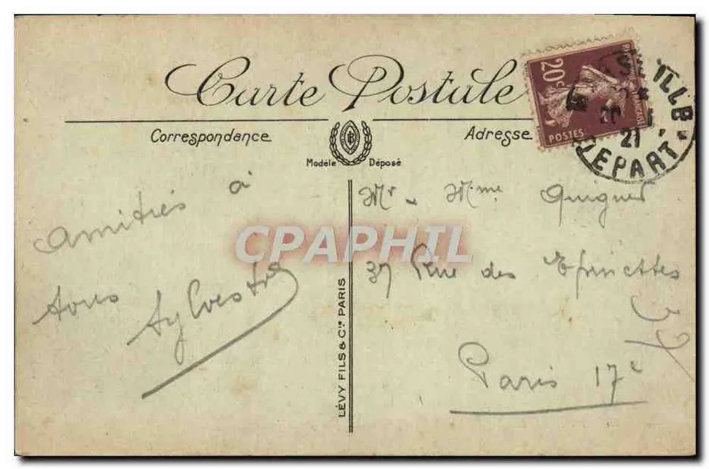 Marseille — Ansicht der Kathedrale vom Joliette-Pier — LL. — Nr. 15 - Rückseite