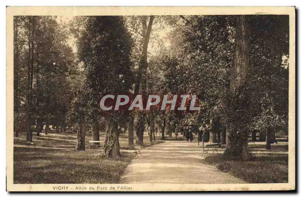 Vichy — Pad van het Park van l'Allier — Gepubliceerd door het «Syndicat d'Initiative de Vichy» - Voorkant