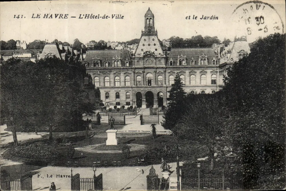 Le Havre — Das Rathaus und der Garten — Verlag Lé Havre, Nr. 141 - Vorderseite