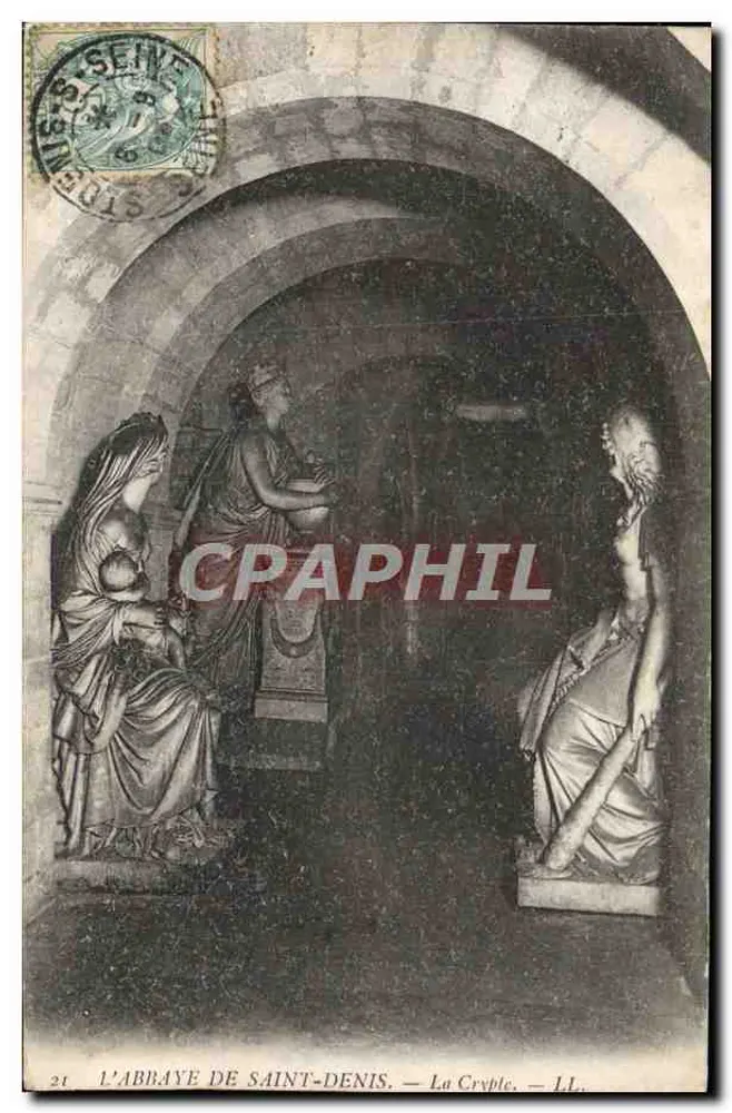 A Abadia de São Denís — A Cripta — LL. — Imprensa Fotográfica Nova - Frente