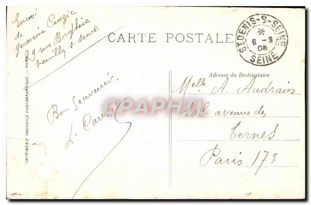 A Abadia de São Denís — A Cripta — LL. — Imprensa Fotográfica Nova - Verso