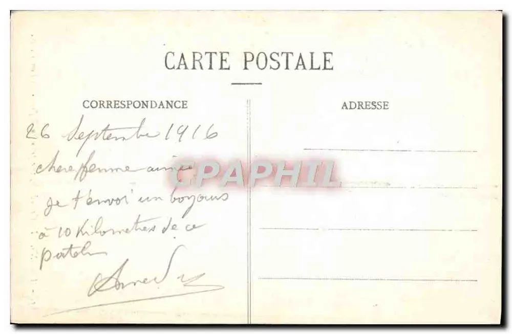 Amiens - Die Kathedrale, Ansicht vom Glockenturm - Edition C. N. - Rückseite