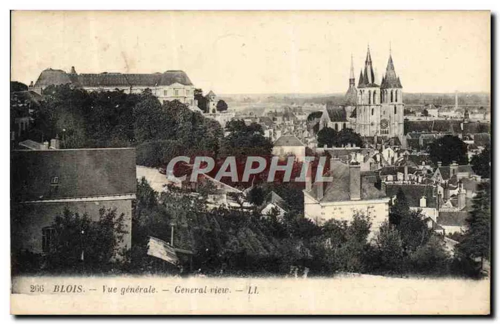 Blois — Vista geral — Lévy Fils et Cie, Paris-Versailles, n°266 - Frente