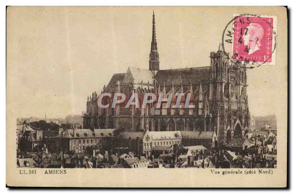 Amiens — Vista geral (lado norte) — LT.161, editor CIE DES ARTS PHOTOMÉCANIQUES - Frente