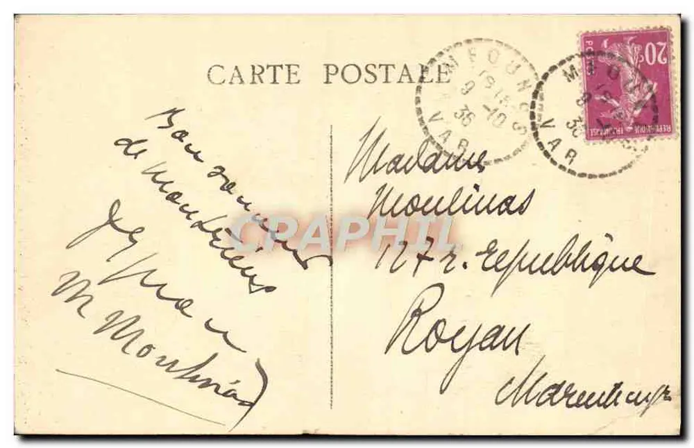 Chartreuse-de-Montrieux — Facha principal do Mosteiro — Editor não identificado - Verso