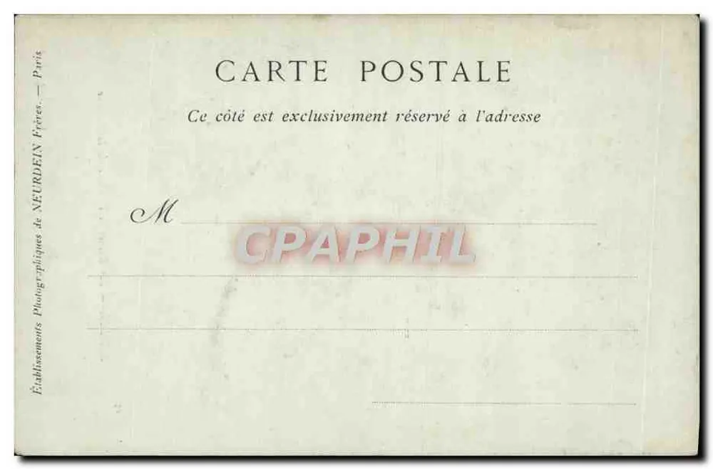 Senlis — Die Ruinen der Abtei la Victoire — Sammlung ND Phot - Rückseite