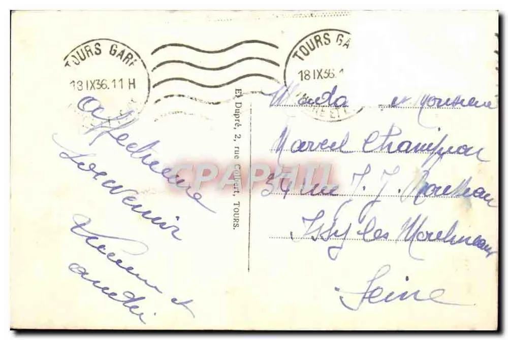 Cheverny — O Castelo (Fachada Sudeste) — A. P. - Verso