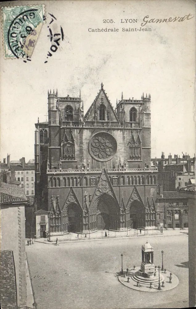 LYON Gannevrat — Catedral de São João — editor Gannevrat, n° 205 - Frente