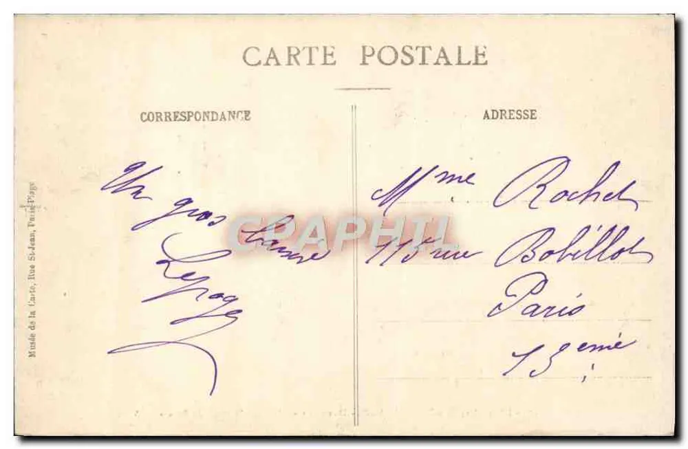 Le Touquet-Paris-Plage — Sanddünen in den Pinewäldern — G. S. - Rückseite