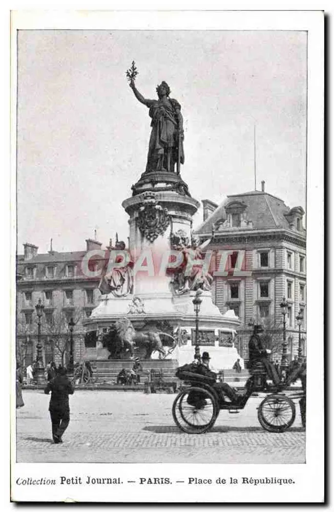 Paris — Praça da República — Coleção Petit Journal - Frente