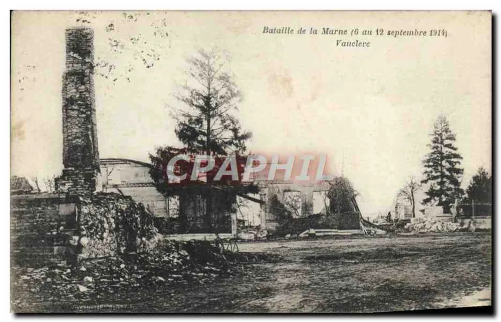 Batalha da Marne (6 ao 12 de setembro de 1914) — Vaucle rc — editor não visível - Frente