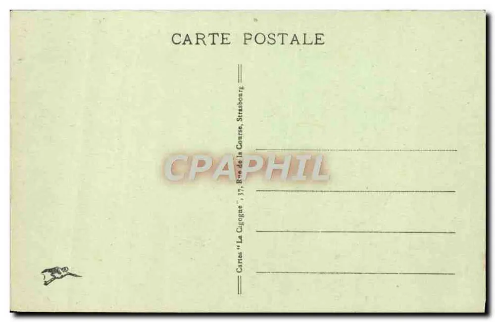 Strasbourg — Die Rheinbrücken und Kehl im Hintergrund — Verlag Cartes 'La Cigogne', n° 651 - Rückseite
