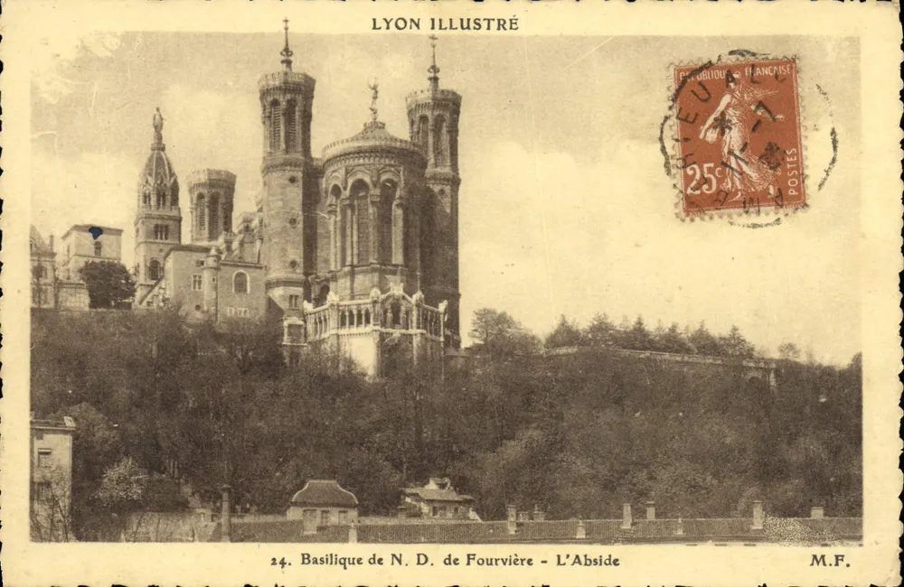 Basílica de N.D. de Fourvière — A Abside — Lyon Illustré, n°24 - Frente