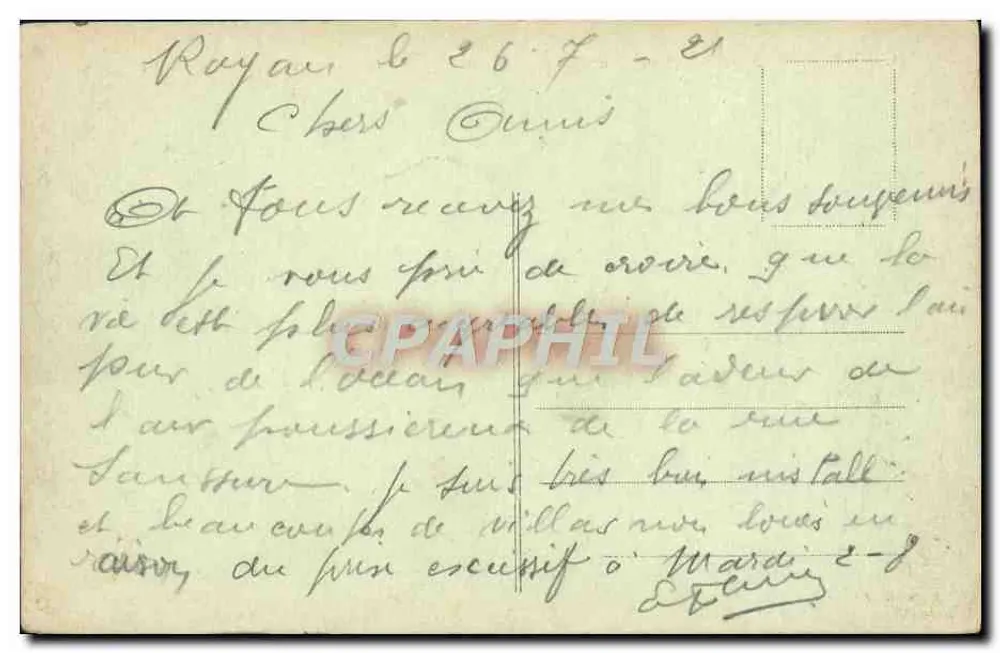 Royan (Côte-d'Argent) — La Grande Conche e il Boulevard Frédéric Garnier — Pando-Jerry, n°41 - Verso