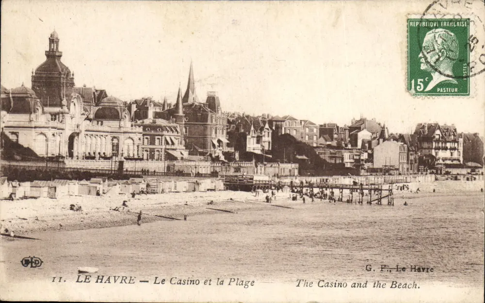 Le Havre — Das Casino und die Strandpromenade — G. F., Le Havre - Vorderseite