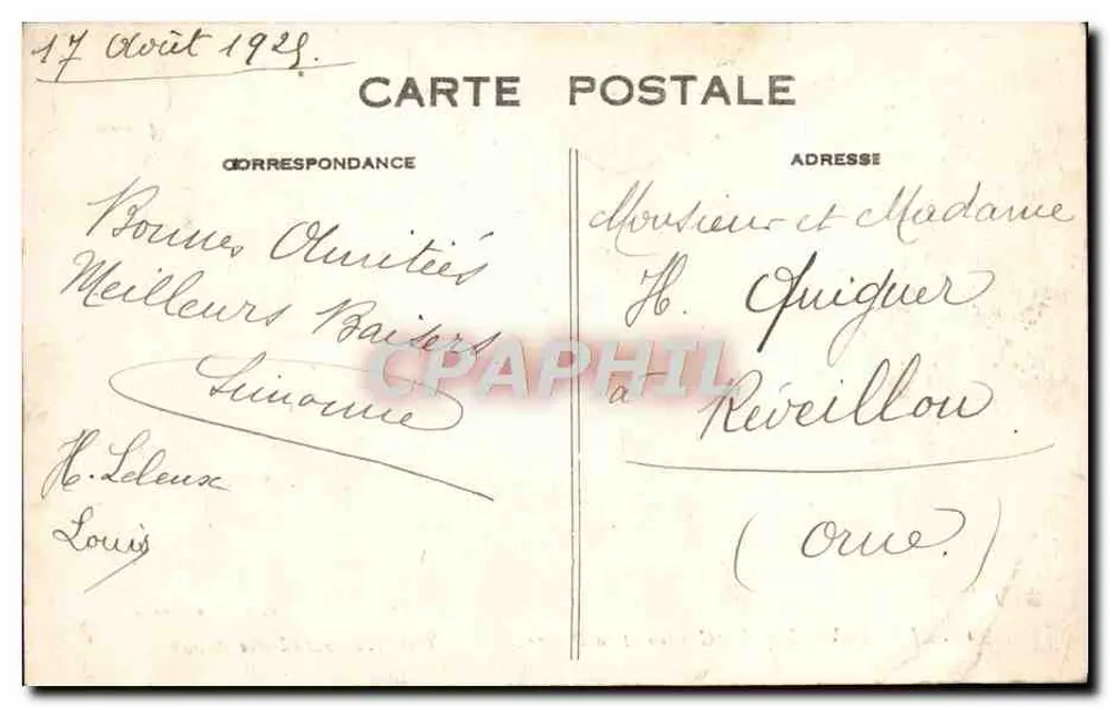 Le Havre — Das Casino und die Strandpromenade — G. F., Le Havre - Rückseite