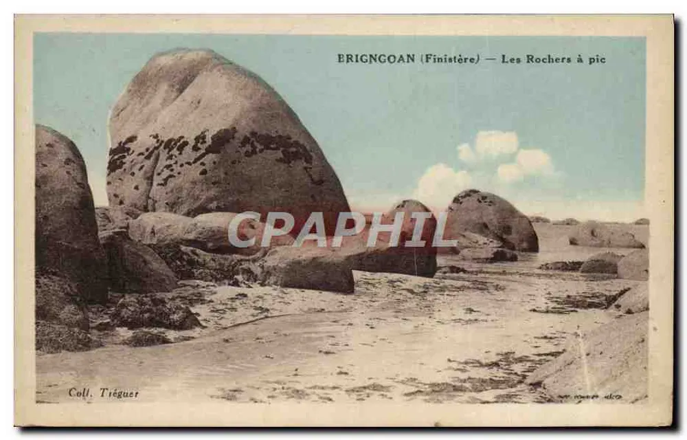 Erignoan (Finistère) — Les Rochers à pic — Coll. Tiéguer - Frente