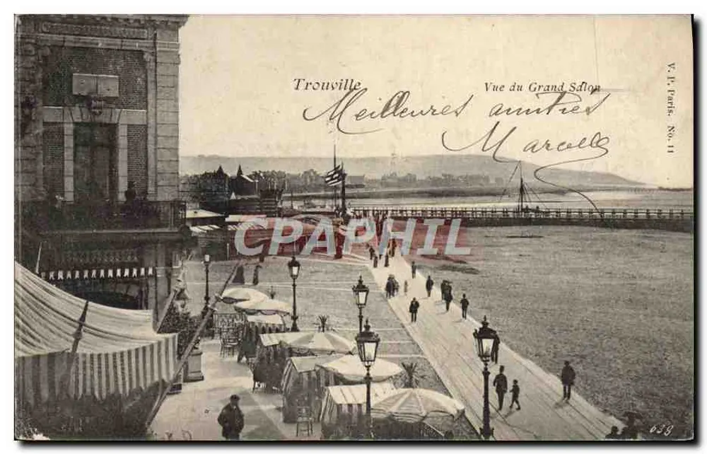 Trouville — Ansicht des Großen Salons — V.P. Paris, Nr. 11 - Vorderseite