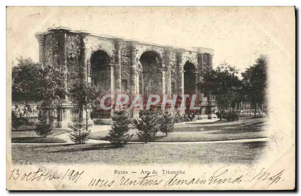 Reims — Arc de Triomphe — Wydawca N.D.R. n° 13 - Awers