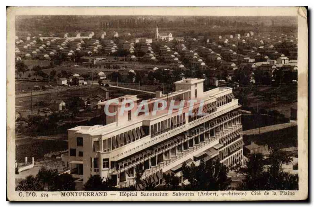 Montferrand - Sanatorium Sabourin (Aubert, Architekt) - Cité de la Plaine - Vorderseite