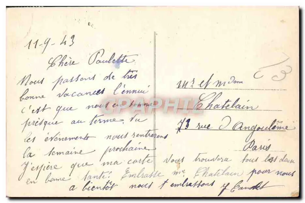 Troyes — Luftbild der Kathedrale — Verlag: Éditions de Troyes, Nr. 20 - Rückseite