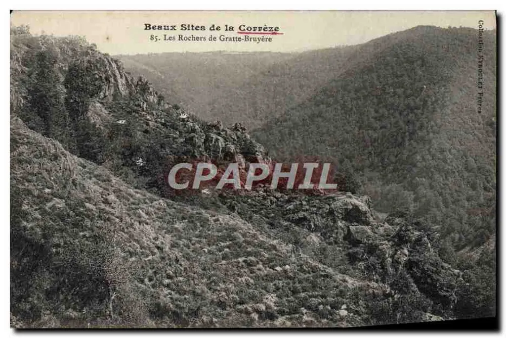 Die Felsen von Gratte-Bruyère — Corrèze — Sammlung Strasbourg - Vorderseite