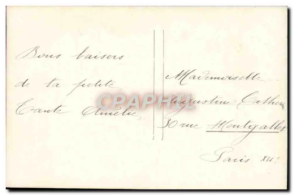 Menina vestindo um vestido rosa perto de um ninho de pássaros — Ingeusset & Parques, n°4102 - Verso