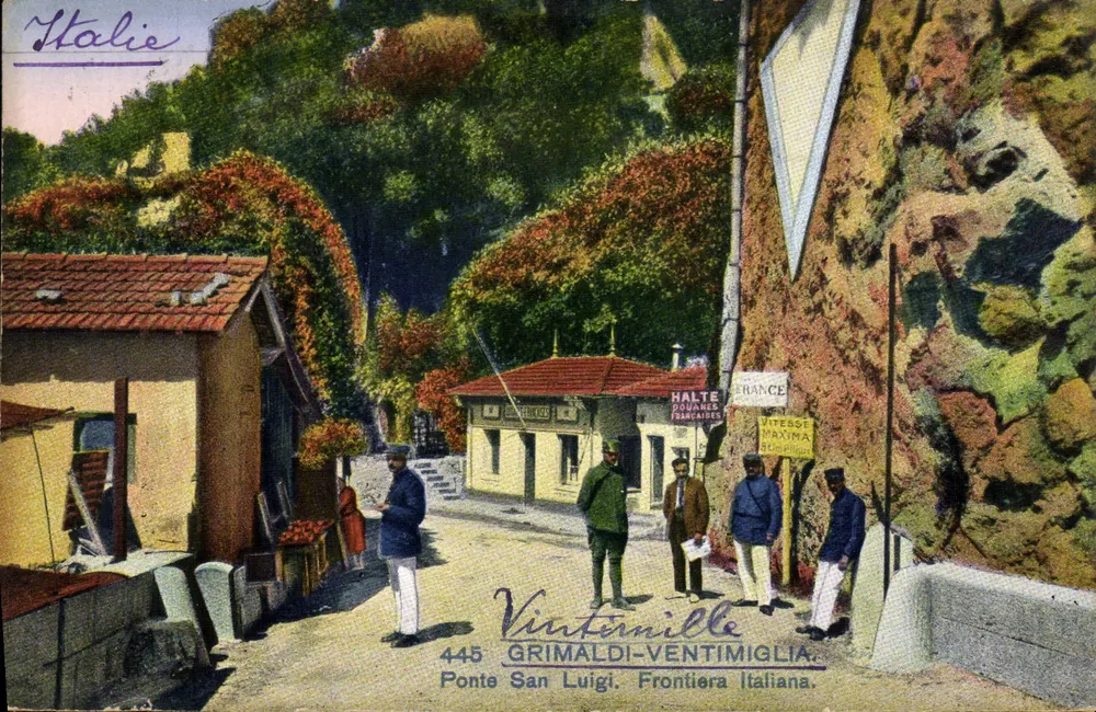 Ponte San Luigi — Italienische Grenze — Vintimiglia, Nr. 445 - Vorderseite